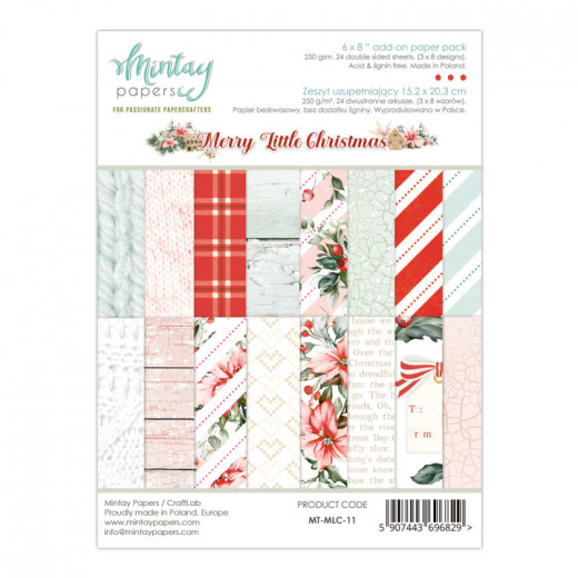 Merry Little Christmas 6x8 Add-On Paper Pad