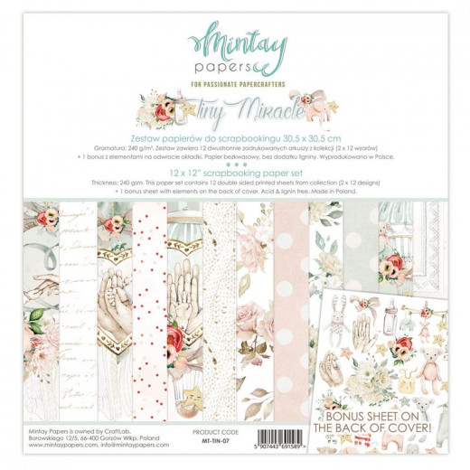 Mintay Tiny Miracle 12x12 Paper Pad