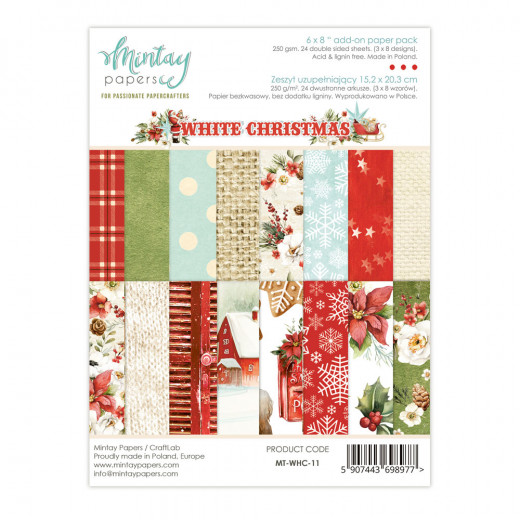 White Christmas - 6x8 Add-On Paper Pad