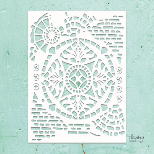 Mintay Kreativa 6x8 Stencil - Ornaments