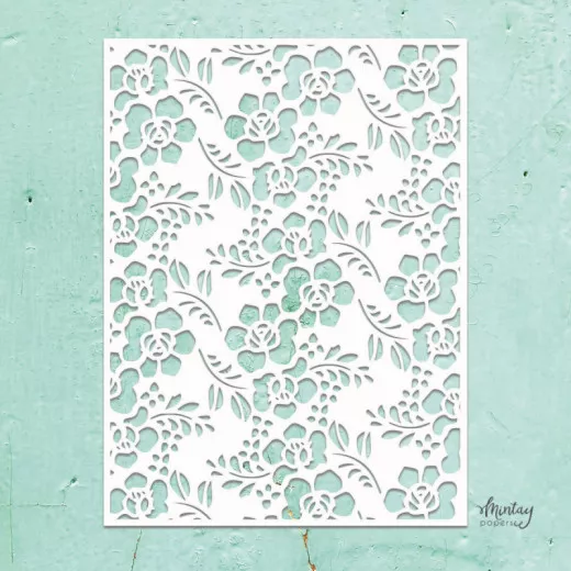 Mintay Kreativa 6x8 Stencil - Flowers