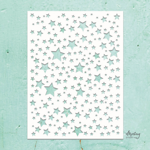 Mintay Kreativa 6x8 Stencil - Stars