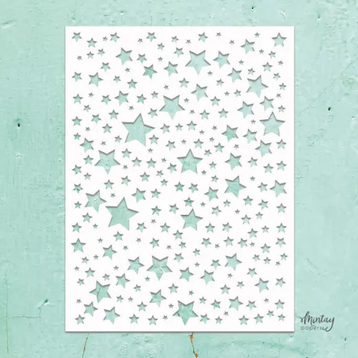 Mintay Kreativa 6x8 Stencil - Stars