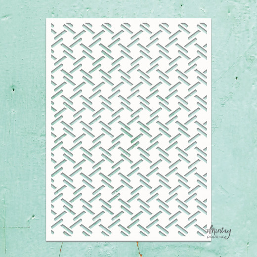 Mintay Kreativa 6x8 Stencil - Checkered Plate