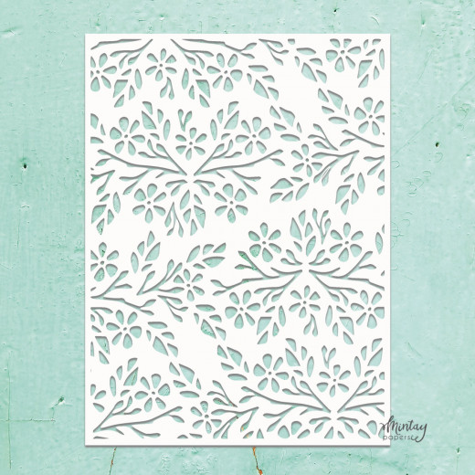 Mintay Kreativa 6x8 Stencil - Flowers 2