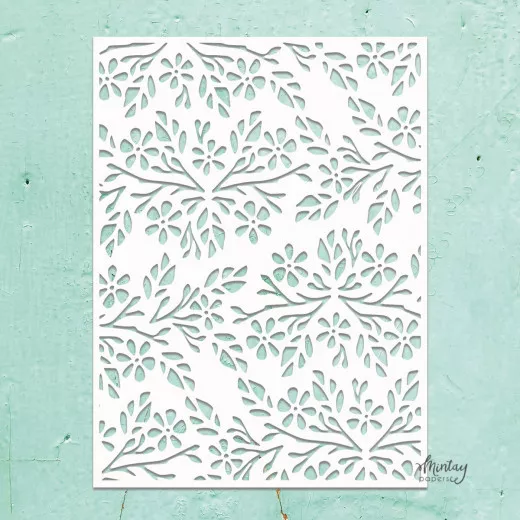 Mintay Kreativa 6x8 Stencil - Flowers 2