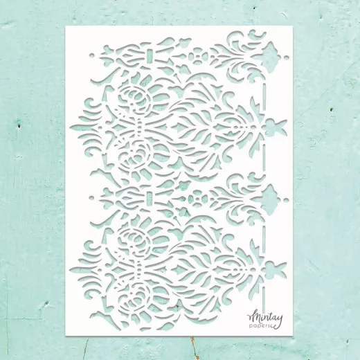 Mintay Kreativa 6x8 Stencil - Lace Border