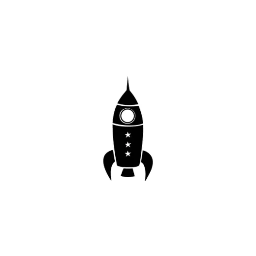Stempel - Rakete groß