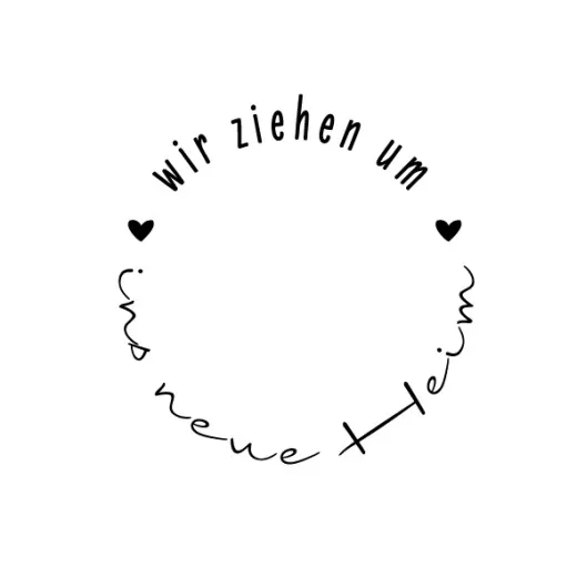 Stempel - wir ziehen um ins neue Heim