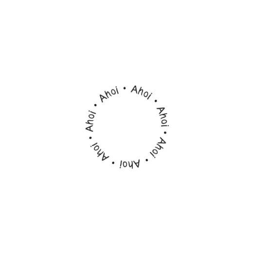 Stempel - Ahoi rund