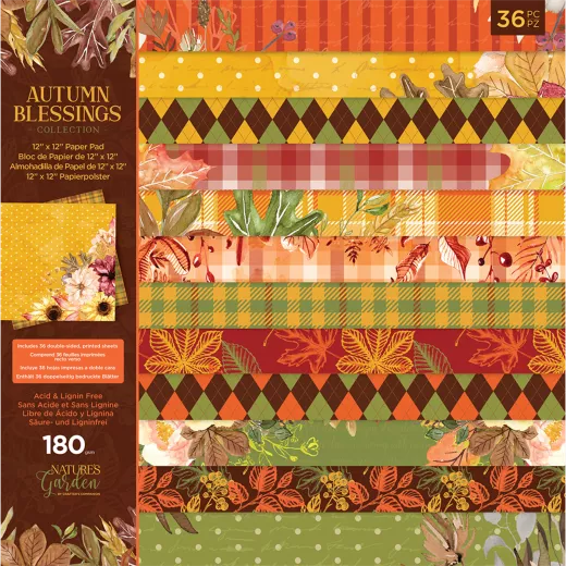 Autumn Blessings Collection 12x12 Paper Pad