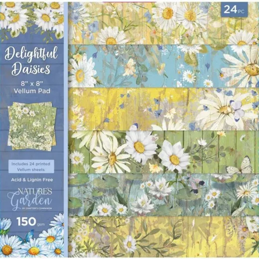 Delightful Daisies 8x8 Vellum Pad