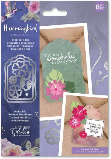 Cutting Die - Hummingbird Tropical Tags