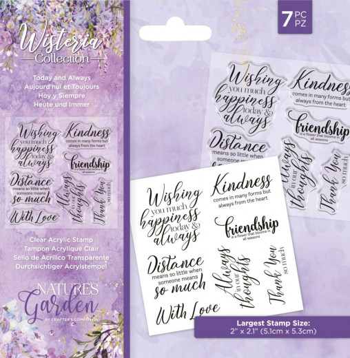 Clear Stamps - Wisteria Collection Today and Always