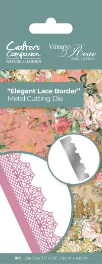 Metal Cutting Die - Vintage Rose - Elegant Lace Border