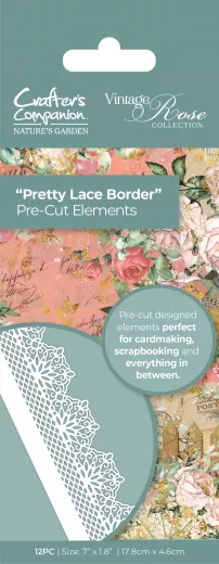 Vintage Rose Pre-cut Elements - Pretty Lace Border