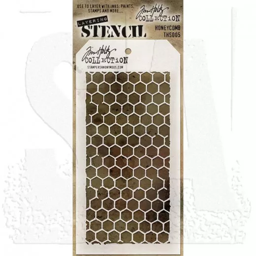 Tim Holtz Layered Stencil - Honeycomb