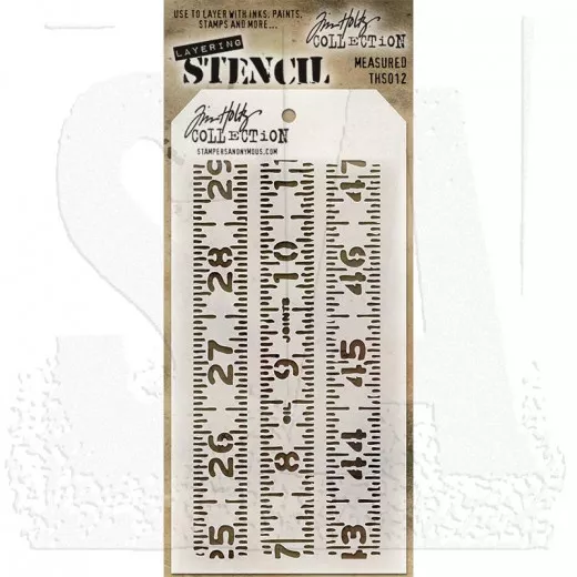 Tim Holtz Layered Stencil - Measured