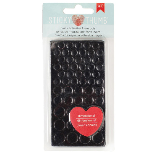Sticky Adhesive Foam Pads - Black