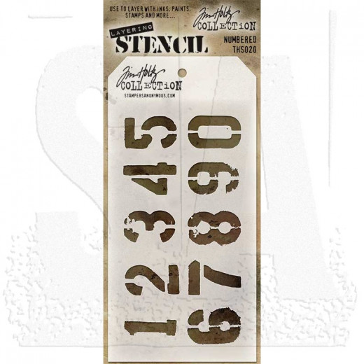 Tim Holtz Layered Stencil - Numbered