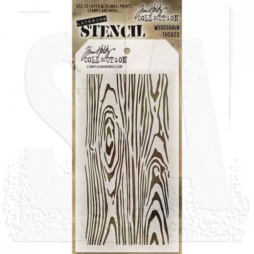 Tim Holtz Layered Stencil - Woodgrain