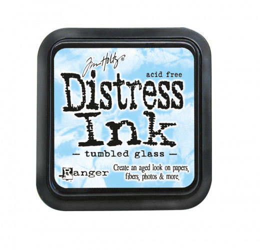 Distress Ink Kissen - Tumbled Glass