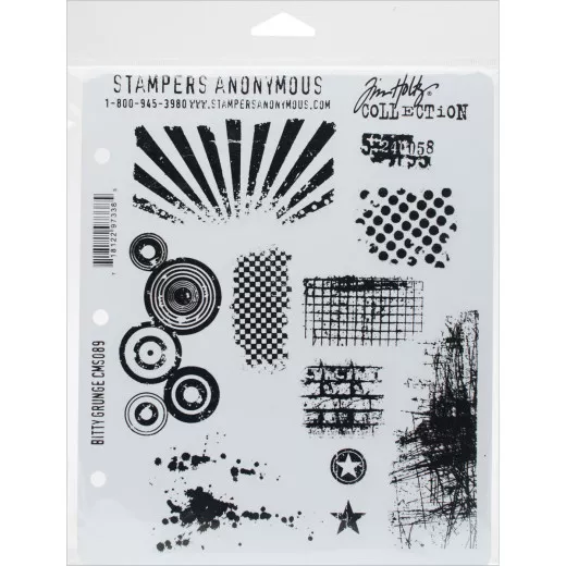 Cling Stamps Tim Holtz - Bitty grunge