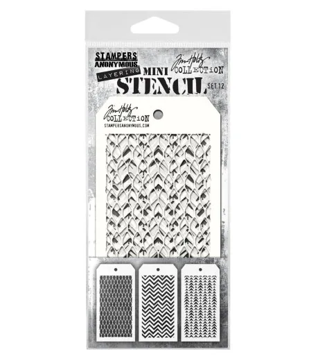 Tim Holtz Mini Layered Stencil Set 12