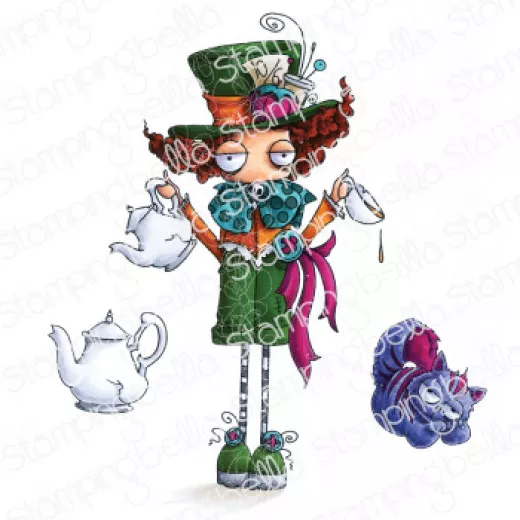 Stamping Bella Cling Stamps - Oddball Mad Hatter