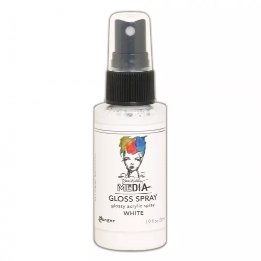 Dina Wakley Media Gloss Spray - White