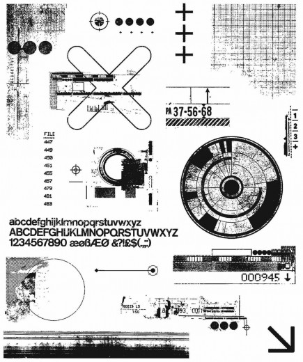 Cling Stamps Tim Holtz - Mini Glitch