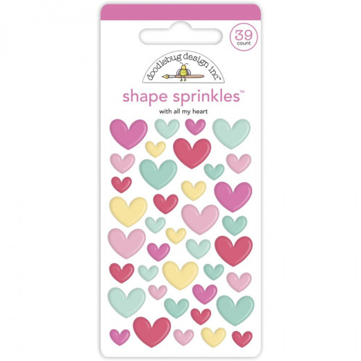 Doodlebug - Shape Sprinkles - With All My Heart