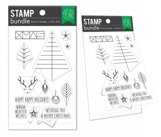 Hero Arts - Clear Stamps & Cutting Dies - Graphic Lines Holiday