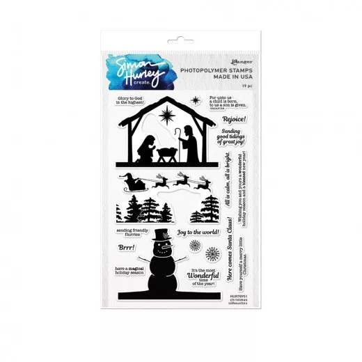 Simon Hurley Clear Stamps - Christmas Silhouettes