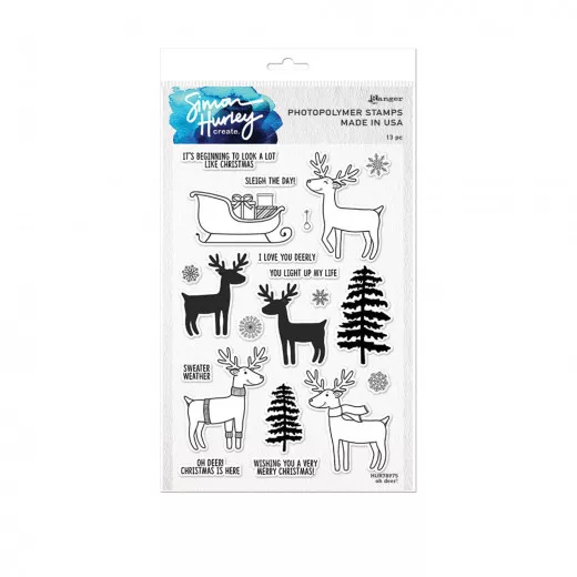 Simon Hurley Clear Stamps - Oh Deer