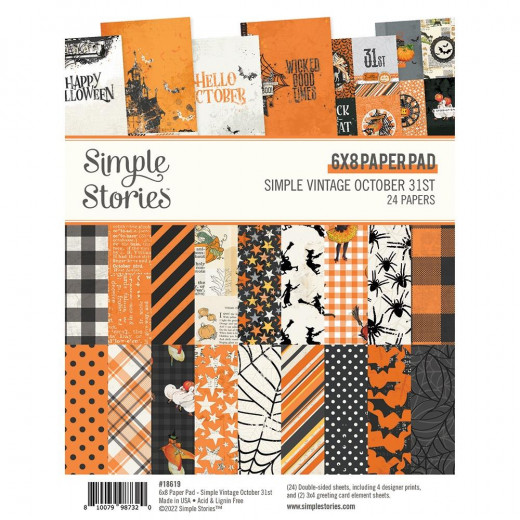 Simple Vintage October 31st 6x8 Paper Pack