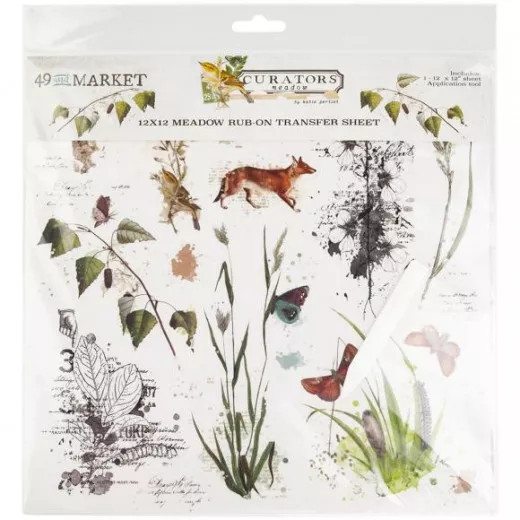 12x12 Rub-On Transfer Sheet - Curators Meadow