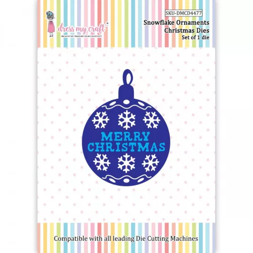 Dress My Craft Dies - Snowflake Ornaments