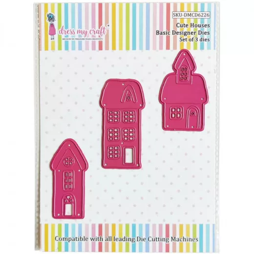 Dress My Craft Basic Designer Dies - Cute Houses