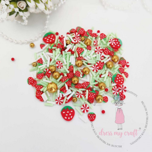 Dress My Craft Shaker Elements - Christmas Bling Slices