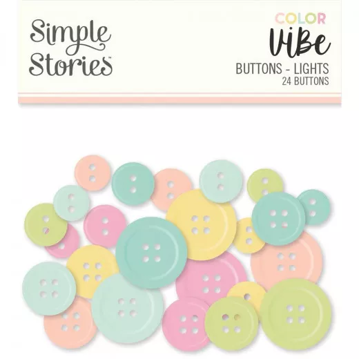 Simple Stories - Buttons - Color Vibe - Lights