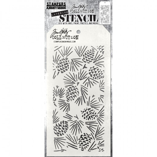 Tim Holtz Layered Stencil - Pinecones