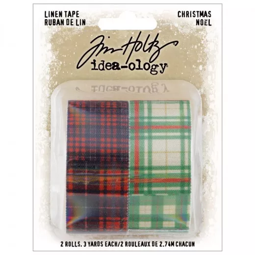 Idea-Ology Linen Tape - Patchwork Christmas