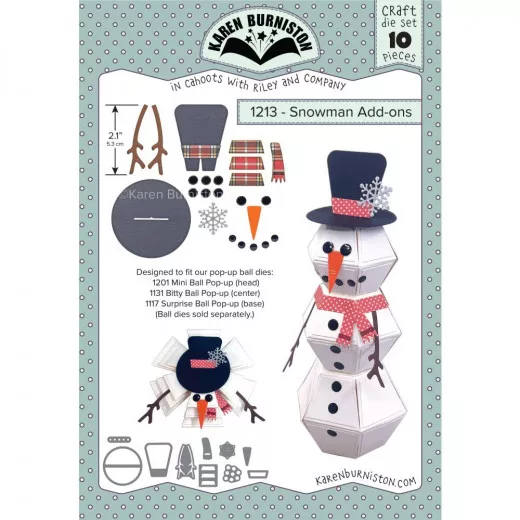 Karen Burniston Die - Snowman Add-Ons