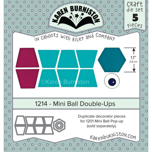 Karen Burniston Die - Mini Ball Double-Ups