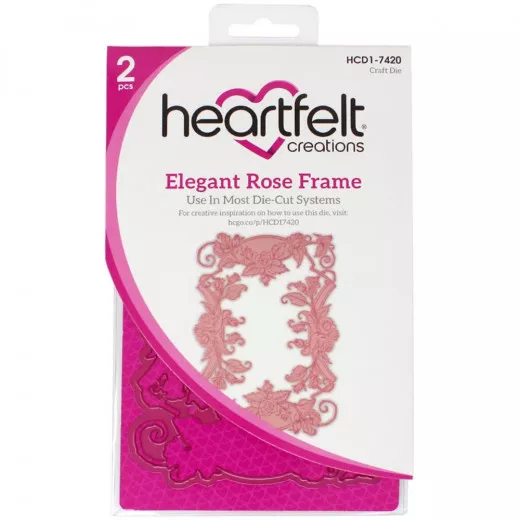 Cut and Emboss Die - Elegant Rose Frame