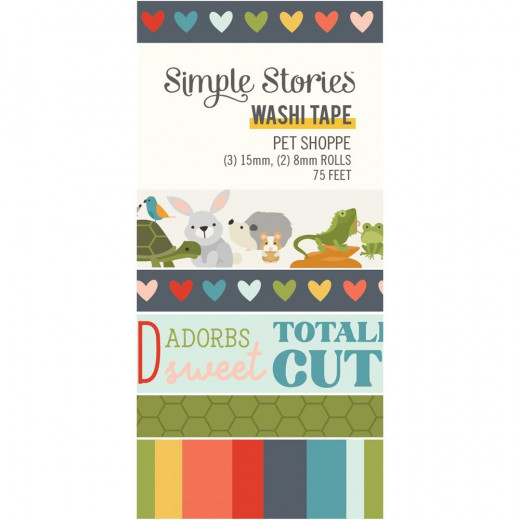 Simple Stories Washi Tape - Pet Shoppe