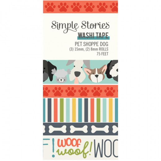 Simple Stories Washi Tape - Pet Shoppe Dog