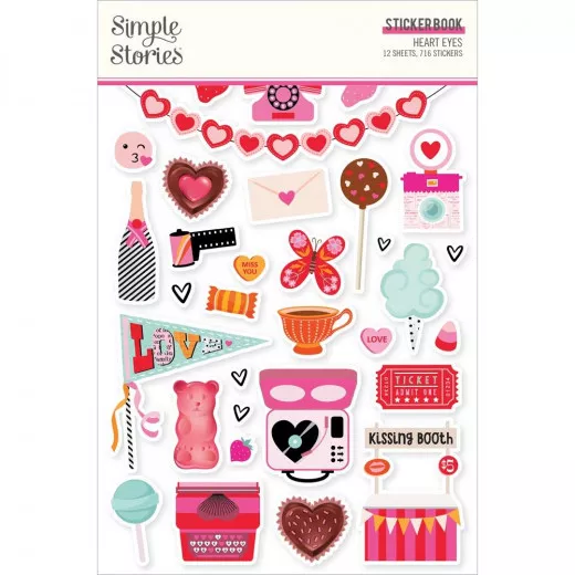 Simple Stories Sticker Book - Heart Eyes