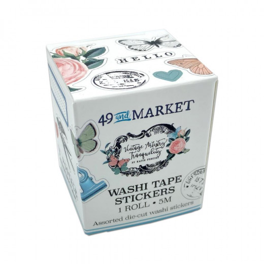 49 And Market Washi Tape Stickers - Vintage Artistry Tranquility